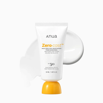 Зволожуючий сонцезахисний крем SPF50+ PA++++ Anua Zero‑Cast Moisturizing Finish Sunscreen 50 мл Anua Zero-Cast SPF50+ фото