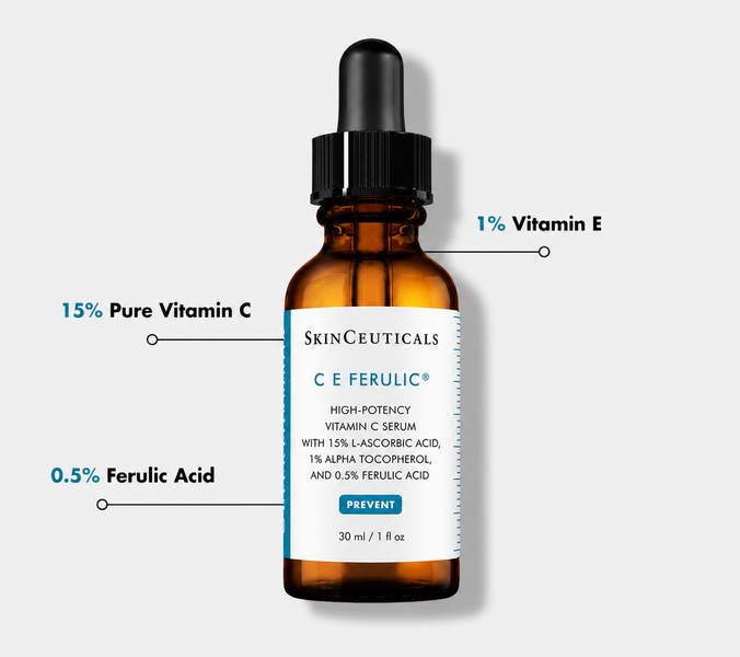 Антиоксидантна сироватка для обличчя SkinCeuticals C E Ferulic 30 мл C E Ferulic Vitamin С фото