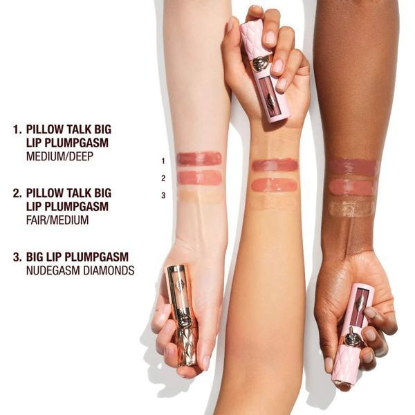 Блиск для губ Charlotte Tilbury Big Lip Plumpgasm Nudegasm Diamonds 5,5 мл Nudegasm Diamonds фото