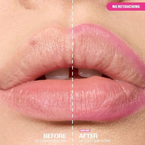 Матовий контурний тінт для губ Huda Beauty Lip Contour Lip Stain Baby Pink 1 мл Baby Pink фото